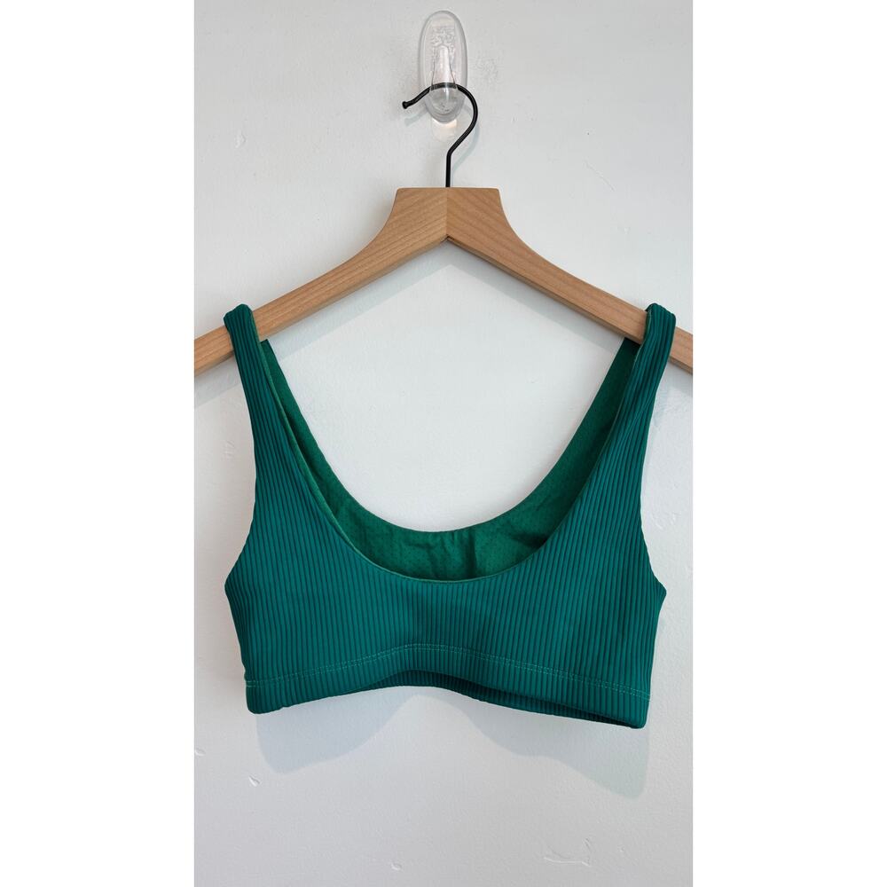 Carbon38 Ribbed Sports Bra & Leggings Set Color Malachite Size XS - Picture 4 of 13